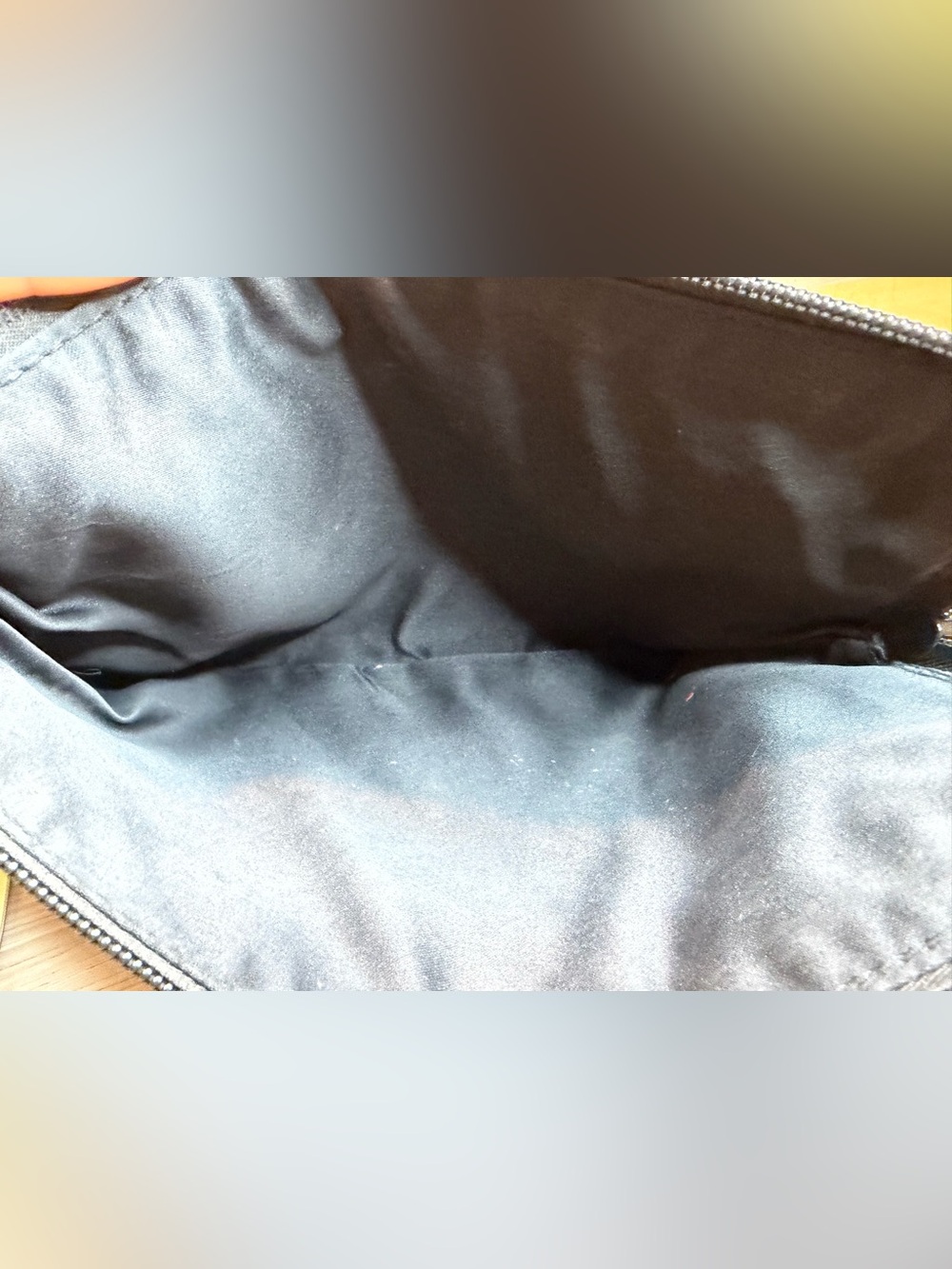 FENTY Black Leather Cosmetic Makeup‎ Zip Pouch Clutch Bag - Picture 6 of 6